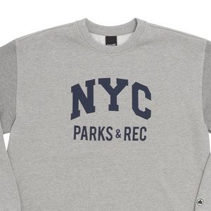 Nwot- ONLY NY NYC Parks Phys Ed Crewneck - Heather Grey / S